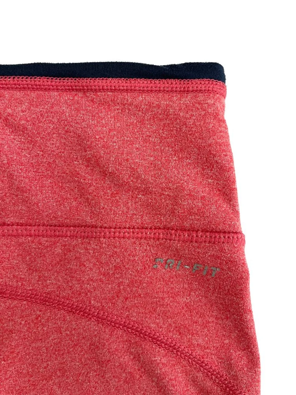 Nike Dri-FIT Running Capri Leggings Salmon Pink Women's M Drawstring